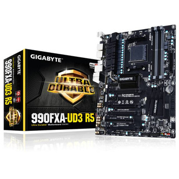GIGABYTEGA-990FXA-UD3-R5 Socket AM3+/ AMD 990FX/ DDR3/ 2-Way CrossFireX&2-Way SLI/ SATA3&USB3.0/ A&GbE/ ATX Motherboard GIGABYTEGA-990FXA-UD3-R5 Socket AM3+/ AMD 990FX/ DDR3/ 2-Way CrossFireX&2-Way SLI/ SATA3&USB3.0/ A&GbE/ ATX Motherboard