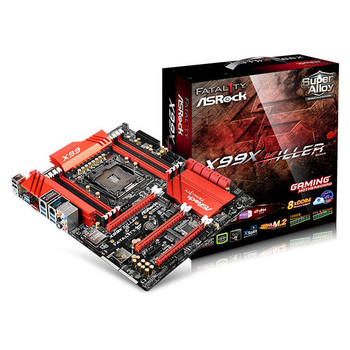 ASRock X99X KILLER LGA2011-v3/ Intel X99/ DDR4/ Quad CrossFireX & Quad SLI/ SATA3&USB3.0/ M.2/ A&2GbE/ ATX Motherboard ASRock X99X KILLER LGA2011-v3/ Intel X99/ DDR4/ Quad CrossFireX & Quad SLI/ SATA3&USB3.0/ M.2/ A&2GbE/ ATX Motherboard