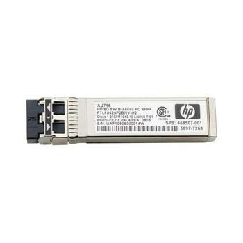 AJ716-63003 HP B-Series AJ716A 8Gbps Short Wave Multi-mode Fiber Channel 300m 850nm Duplex LC Connector SFP+ Transceiver Module AJ716-63003 HP B-Series AJ716A 8Gbps Short Wave Multi-mode Fiber Channel 300m 850nm Duplex LC Connector SFP+ Transceiver Module