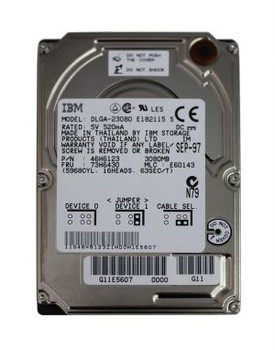 73H6430 IBM Travelstar 3XP 3.08GB 4900RPM 96KB Cache AT 73H6430 IBM Travelstar 3XP 3.08GB 4900RPM 96KB Cache AT