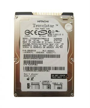 08K0910 IBM 30GB 4200RPM ATA 100 2.5 2MB Cache Travelstar Hard Drive