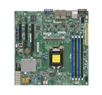 MBDX11SSHLN4FO SuperMicro X11SSH-LN4F Socket H4 LGA 1151 Xeon E3-1200 v5 / v6 Intel C236 Chipset DDR4 4 x DIMM 8 x SATA 6Gbps micro-ATX Server Motherb