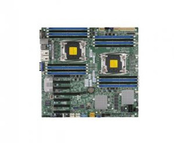 X10DRH-iT SuperMicro Dual Socket R3 LGA 2011 Xeon E5-2600 v4 / v3 Intel C612 Chipset DDR4 16 x DIMM 10 x SATA 6Gbps E-ATX Server Motherboard