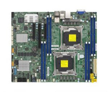 MBD-X10DRL-CT SuperMicro X10DRL-CT Dual Socket R3 LGA 2011 Xeon E5-2600 v4 / v3 Intel C612 Chipset DDR4 8 x DIMM 6 x SATA 6Gbps 8 x SAS 12Gbps ATX Ser