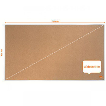 Nobo 1915414 Impression Pro 710x400mm Widescreen Cork Notice Board