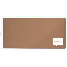 Nobo 1915185 Premium Plus Cork Notice Board 2000x1000mm