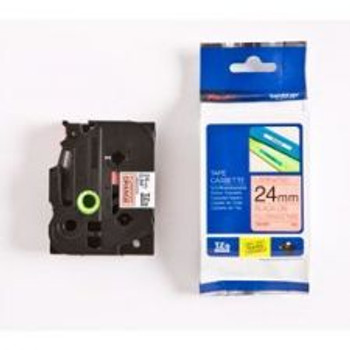 Brother TZEB51 Black on Orange  5M x 24mm Fluorescent Tape