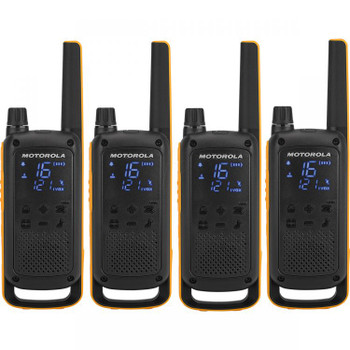 Motorola TLKR T82 Extreme Walkie Talkie QUAD Pack