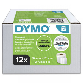 Dymo 99014 LabelWriter Shipping Labels Box of 12 Rolls 101 x 54mm