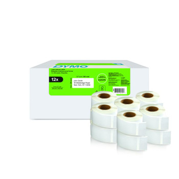 Dymo 11352 25mm x 54mm Returns Labels Tape Black On White Pack of 12