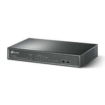 TP-LINK (TL-SF1008LP) 8-Port 10 / 100Mbps Unmanaged Desktop Switch, 4-Port PoE, Intelligent Power, Steel Case