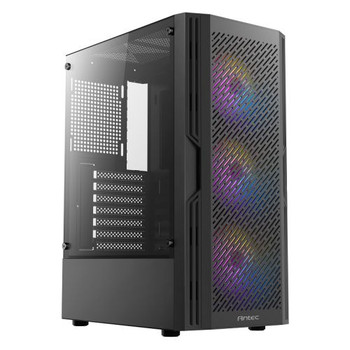 Antec AX20 Gaming Case w /  Glass Window, ATX, 3 Front ARGB Fans, Mesh Airflow
