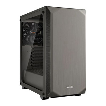 Be Quiet! Pure Base 500 Gaming Case w /  Window, ATX, 2 x Pure Wings 2 Fans, PSU Shroud, Metallic Grey