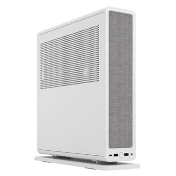 Fractal Design Ridge (White) SFF Console-Type Case, Mini ITX, Requires SFX / SFX-L PSU, 2 Fans, PCIe 3.0 Riser Card, USB-C, Horizontal / Vertical Orientation