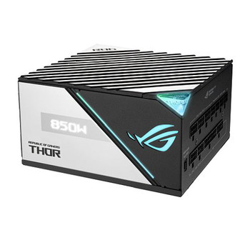 Asus 850W ROG Thor Platinum II PSU, Double Ball Bearing Fan, Fully Modular, 80+ Platinum, RGB Lighting, OLED Display, PCIe 5.0, Lambda A++