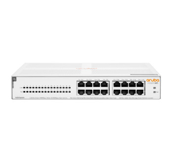R8R48A#ACC - R8R48A#ACC - HPE Aruba Instant On 1430 16G Class4 PoE 124W Switch - Switch - unmanaged - 16 x 10/100/1000 (PoE Class 4) - desktop, rack-mountable, wall-mountable - PoE (124 W) - BTO