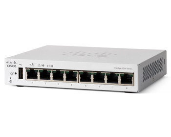 C1200-8T-D , Cisco Catalyst 1200-8T-D Smart Switch, 8 Port GE, Ext PS, Desktop, Limited Lifetime Protection (C1200-8T-D)