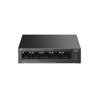 LS105GP , TP-Link LiteWave 5-Port Gigabit Desktop Switch with 4-Port PoE+