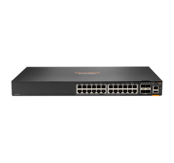 JL725A#ABB , HPE Aruba Networking Aruba 6200F 24G Class4 PoE 4SFP+ 370W Managed L3 Gigabit Ethernet (10/100/1000) Power over Ethernet (PoE) 1U Black