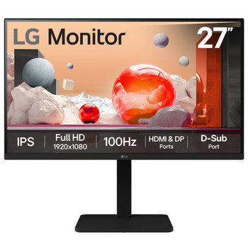 27BA450-B.AEKQ , LG 27BA450 27" IPS Full HD 100Hz Height Adjustable Monitor