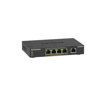 GS305P-300EUS , NETGEAR GS305Pv3 Unmanaged Gigabit Ethernet (10/100/1000) Power over Ethernet (PoE) Black