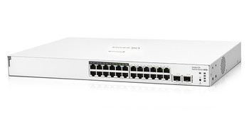 JL813A , HPE Aruba Networking Aruba Instant On 1830 24G 12p Class4 PoE 2SFP 195W Managed L2 Gigabit Ethernet (10/100/1000) Power over Ethernet (PoE) 1U - JL813A
