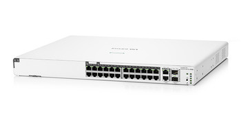 JL807A , HPE Aruba Networking Aruba Instant On 1960 24G 20p Class4 4p Class6 PoE 2XGT 2SFP+ 370W Managed L2+ Gigabit Ethernet (10/100/1000) Power over Ethernet (PoE) 1U White - JL807A