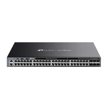 SG6654XHP(UN) , TP-Link Omada 48-Port Gigabit Stackable L3 Managed PoE+ Switch with 6 10G Slots