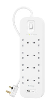 SRB003AF2M - Belkin Connect White 8 AC outlet(s) 2 m