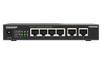 QSW-2104-2T-R2 - QNAP QSW-2104-2T-R2 network switch Unmanaged 10G Ethernet (100/1000/10000) Desktop Black