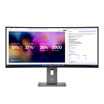64B4GAT1UK - Lenovo ThinkVision P40WD-40 computer monitor 100.8 cm (39.7") 5120 x 2160 pixels LCD Black