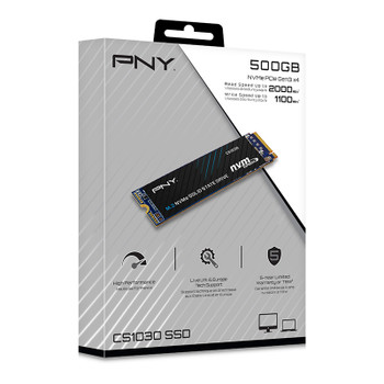 M280CS1030-500-RB - PNY CS1030 500 GB M.2 PCI Express 3.0 NVMe 3D NAND