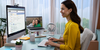 920-012491 - Logitech 920-012491 keyboard Mouse included Office RF Wireless + Bluetooth QWERTY US International White