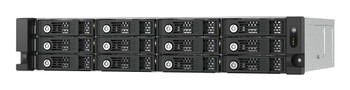 TL-R1200PES-RP - QNAP TL-R1200PES-RP storage drive enclosure HDD/SSD enclosure Black, Grey 2.5/3.5"