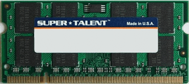 Super Talent DDR2-667 SODIMM 1GB/128x8 Value Notebook Memory