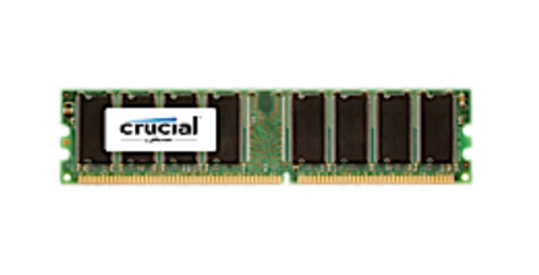 Crucial 1GB DDR UDIMM 1GB DDR 400MHz memory module