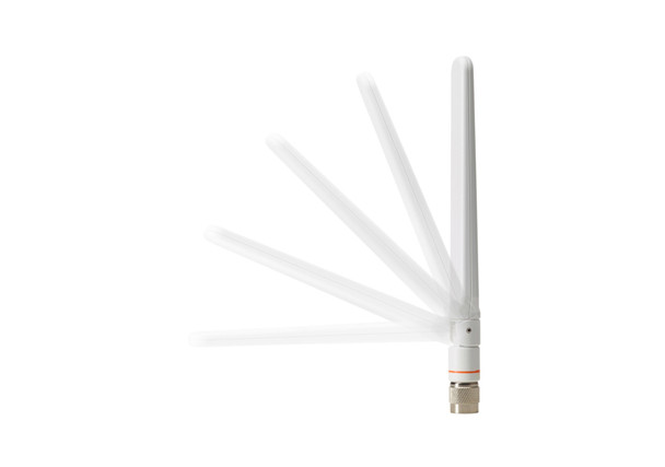 AIR-ANT2524DW-R= , Cisco Aironet Dual-Band Omnidirectional Wi-Fi Antenna, 2 dBi (2.4 GHz)/4 dBi (5 GHz), White Dipole (1 Port), RP-TNC Connector, 1-Year Limited Hardware Warranty (AIR-ANT2524DW-R=)