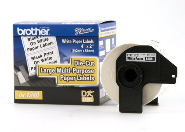 Brother DK-1240 White Printer (Refurbished) label