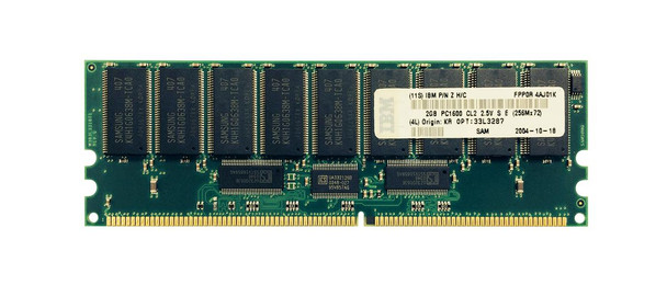 33L3287 - IBM 2GB PC1600 DDR-200MHz ECC Registered CL2 184-Pin DIMM Memory Module