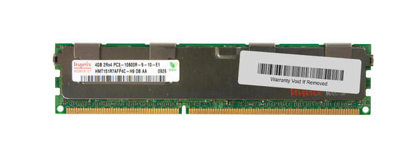 HMT151R7AFP4C-H9 - Hynix 4GB PC3-10600 DDR3-1333MHz ECC Registered CL9 240-Pin DIMM Dual Rank Memory Module