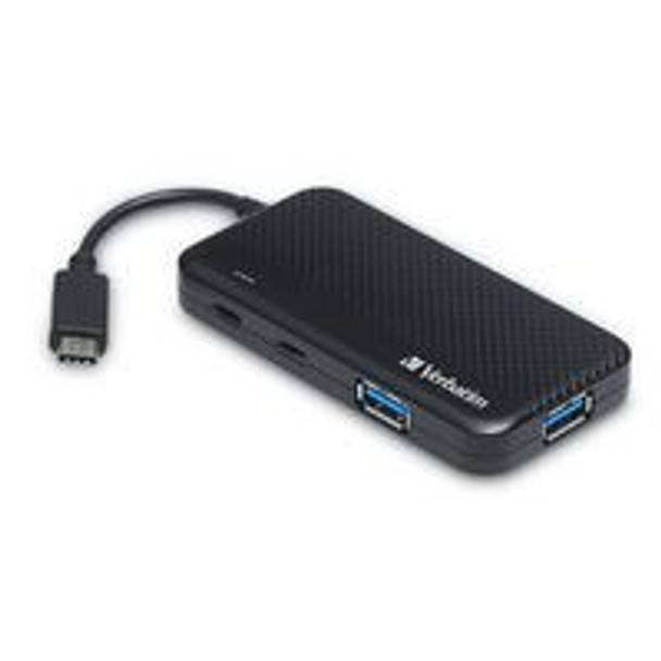 Verbatim 99380 USB 3.0 (3.1 Gen 1) Type-C 5000Mbit/s Black interface hub