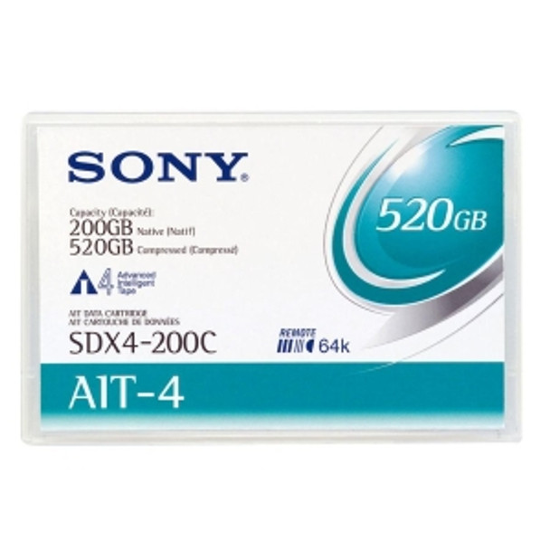 SDX4200C - Sony AIT-4 Tape Cartridge - AIT AIT-4 - 200GB (Native) / 520GB (Compressed)