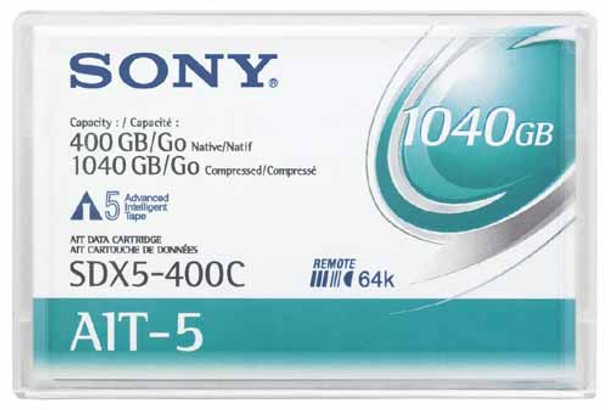 SONY SDX5-400C-BULK AIT-5 400GB/1.04TB Backup Tape - Bulk Packaging