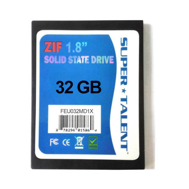 Super Talent DuraDrive ZT4 32GB 1.8 inch IDE Solid State Drive (MLC)