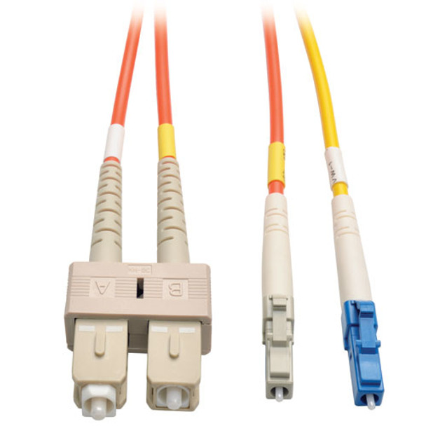 Tripp Lite LC - SC, m-m, 3m 3m LC SC Orange, Grey, Yellow fiber optic cable