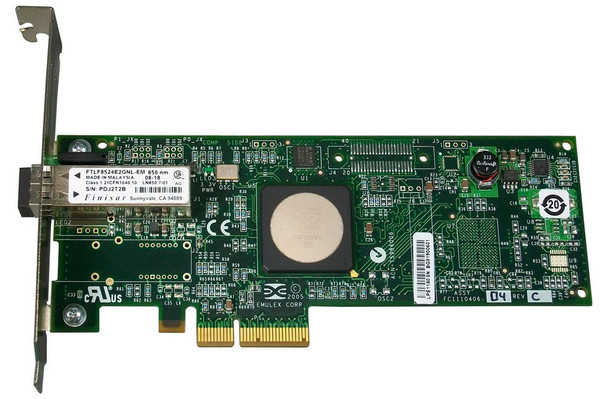 FC1120005-04C - Emulex 4GB Single Channel PCI Express Fibre Channel Host Bus Adapter with Standard Bracket Card