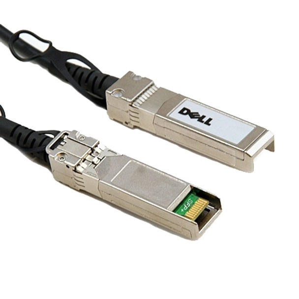 DELL 470-AAVK 0.5m SFP+ SFP+ Black fiber optic cable