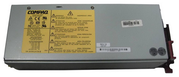 283606-001 - HP 225-Watts Redundant Hot-Plug AC Power Supply for ProLiant 1200/1600/1850 Servers