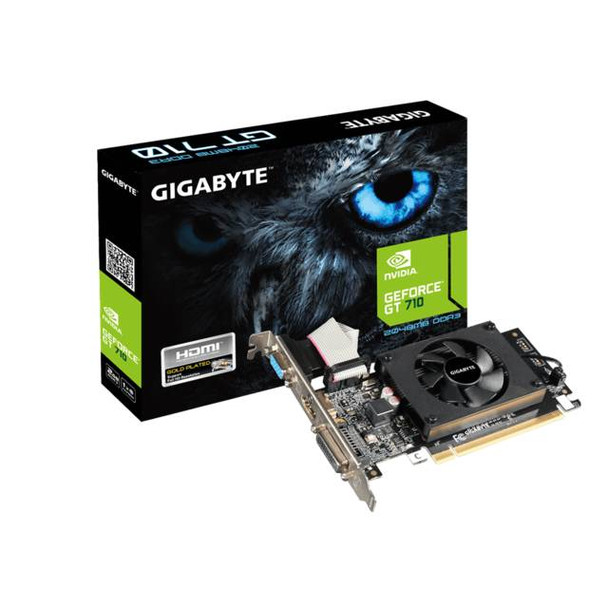 GIGABYTE NVIDIA GeForce GT 710 OC 2GB DDR3 VGA/DVI/HDMI Low Profile PCI-Express Video Card