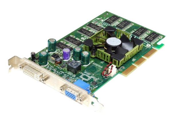 U0842 - Dell nVidia QUADRO FX 500 128MB DVI VGA DDR AGP VIDEO Card without Cable